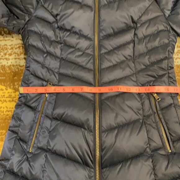 NWT INC International Concepts Faux-Fur Trim Hooded Puffer Co Royal blue S - Picture 15 of 16